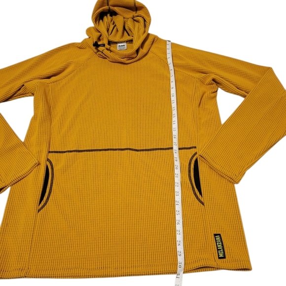 NEW 2025 Melanzana Men's XL Micro Grid Hoodie V2 SUNFLOWER Yellow Gold - Picture 5 of 7